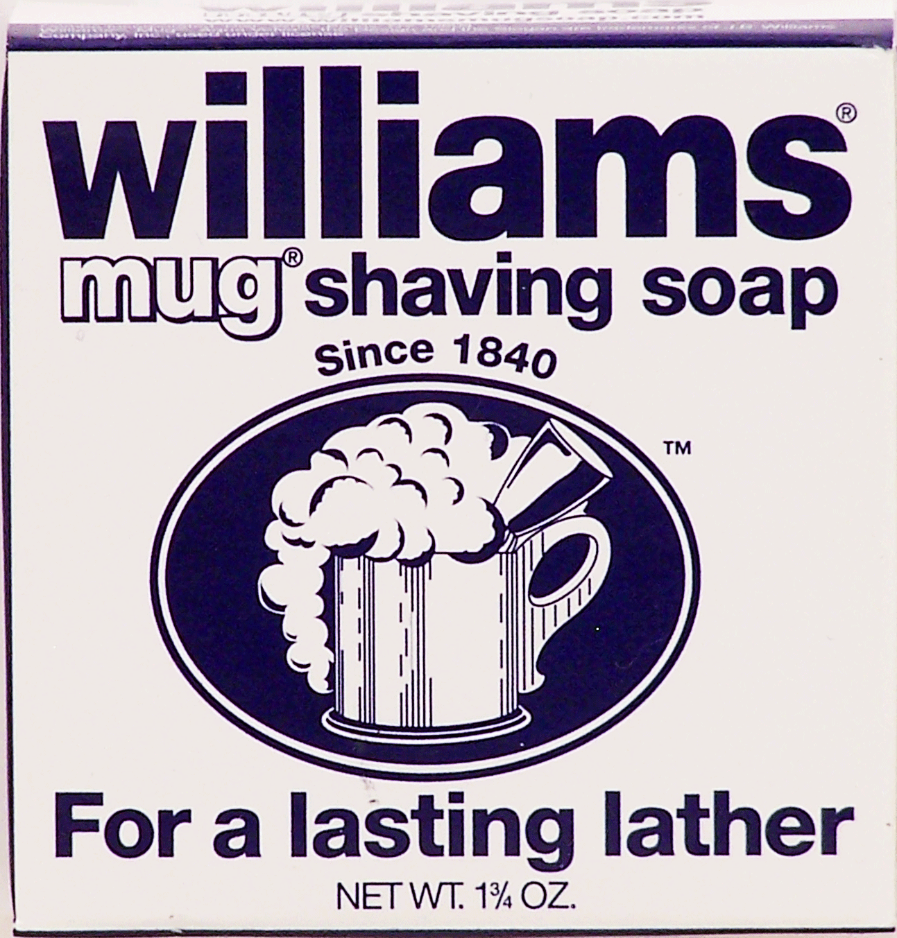 Williams  mug shaving soap, for a lasting lather Full-Size Picture